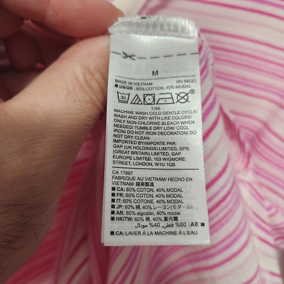 Pink Striped Long Sleeve Top - Picture 4 of 4